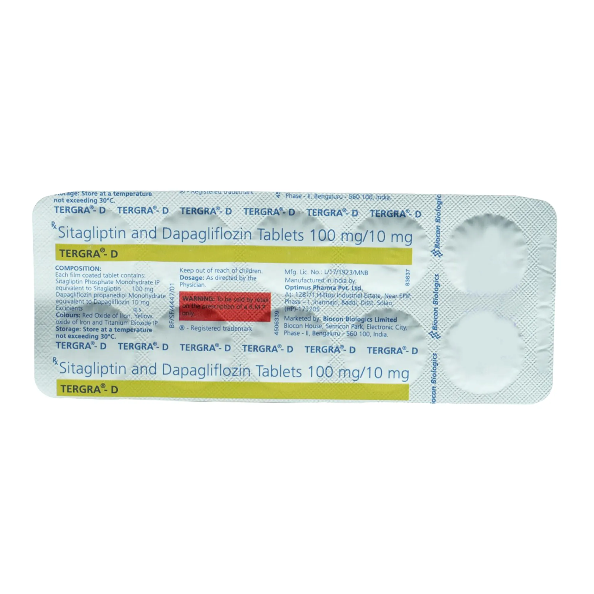 Tergra D 10mg/100mg Tablet